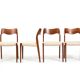 Set of Four Chairs by Niels Otto Møller Model No.71