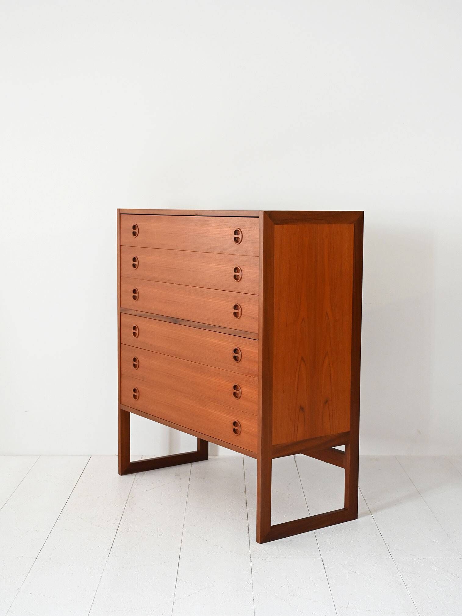 Danish teak chest of drawers from the 1960s by Arne Wahl Iversen