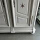 Two-door painted wardrobe, Louis XIV style, Alsatian regional work.