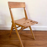 Scandinavian vintage wooden chair for children