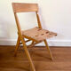 Scandinavian vintage wooden chair for children
