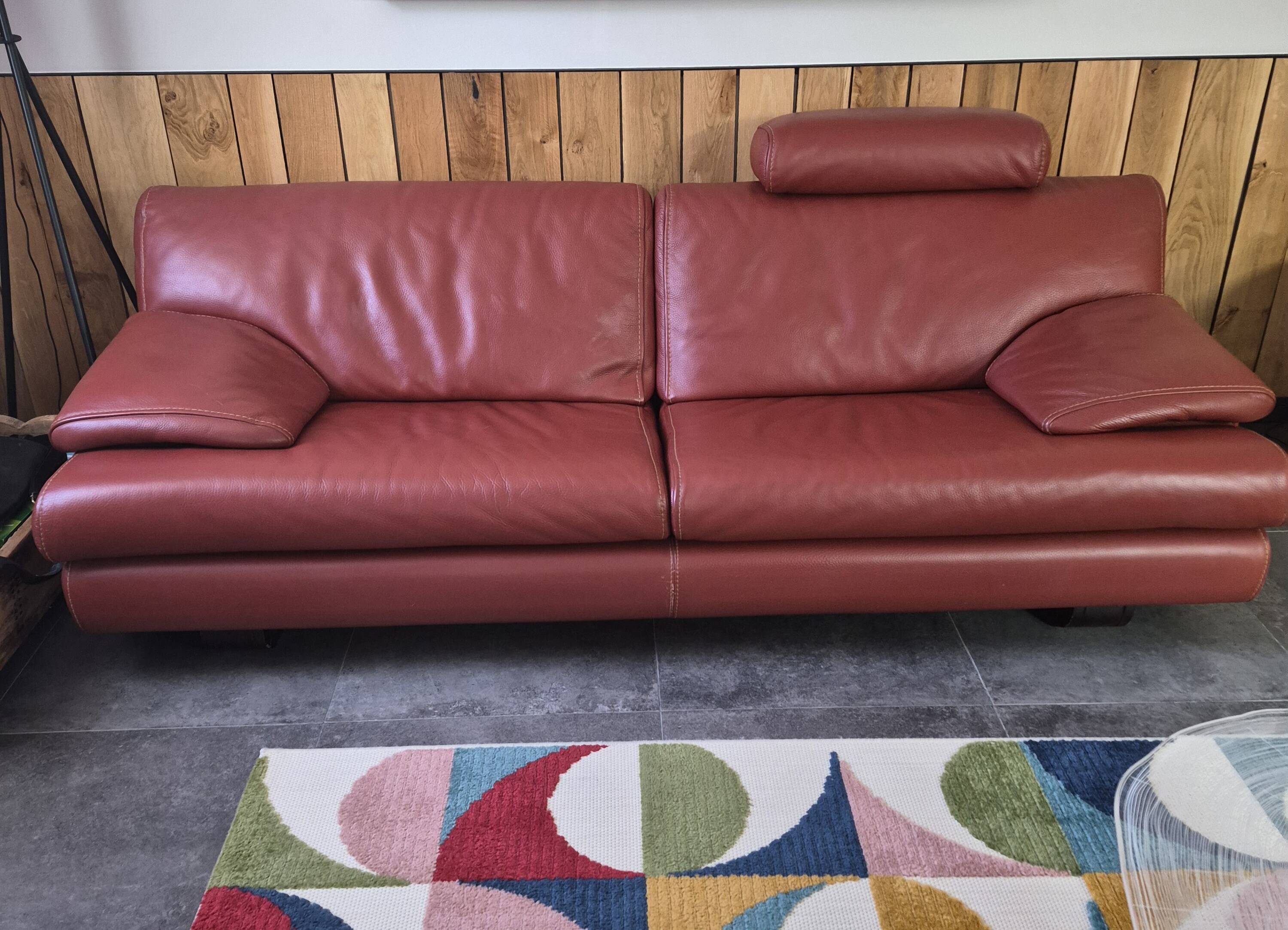 Roche Bobois leather sofa