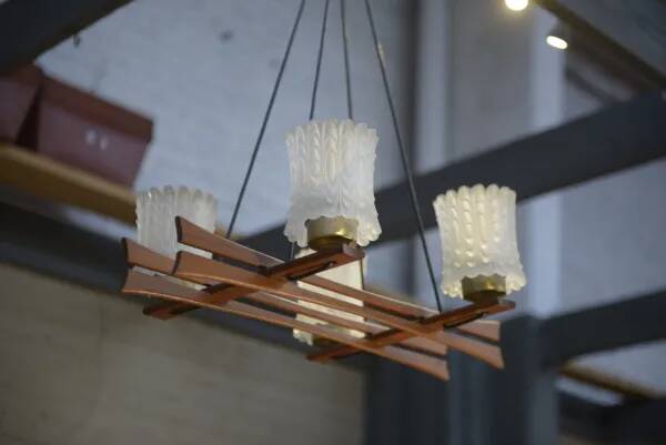 Lustre scandinave en pâte de cristal