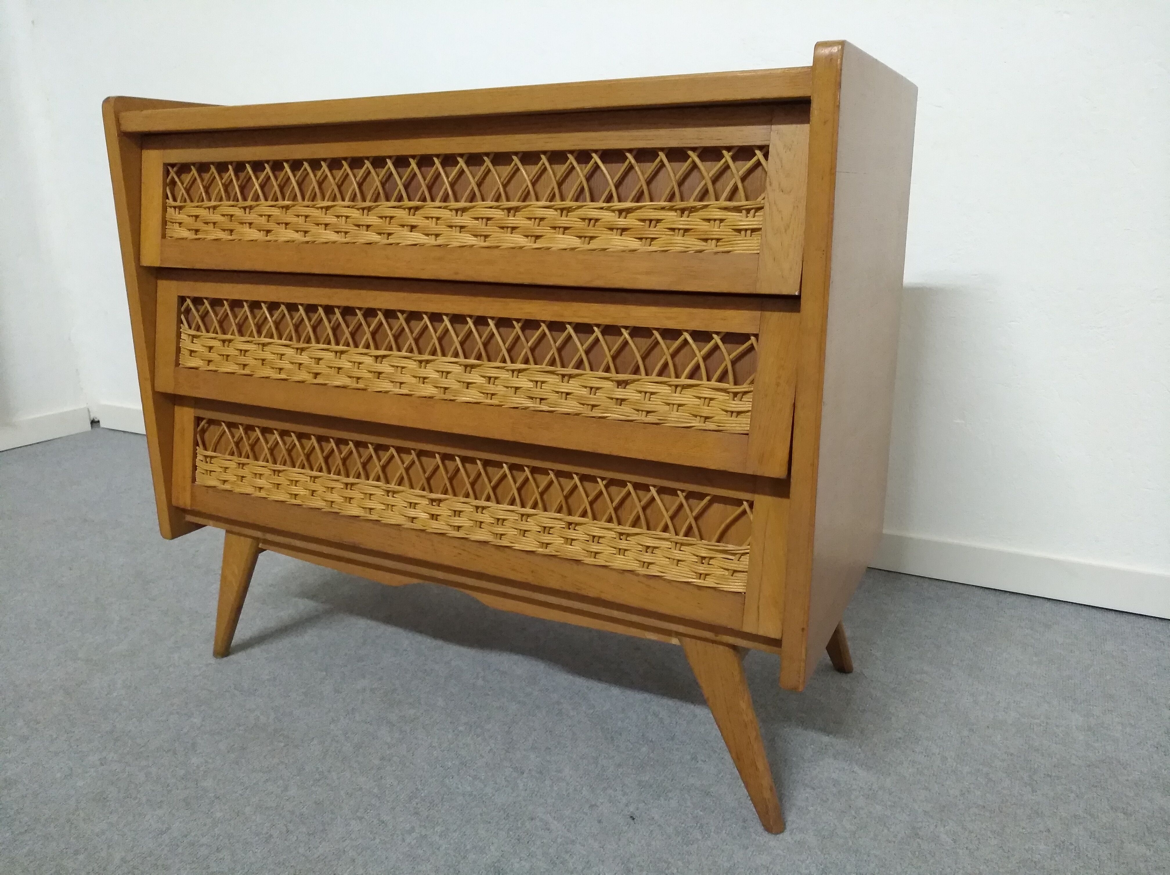 Rattan dresser from the 50/60