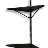 Mathieu Matégot 1950 corner shelf