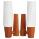 Anonymous Teak and Glass Wall Lights Pair from Sweden 1960