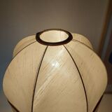 Hand-cut crystal and white marble lamp 57 cm