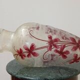 Legras vase acid-etched with floral patterns