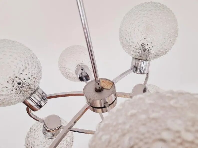 Large Midcentury Galaxy Sputnik Chandelier, Germany, 1970s