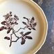 Large Creil & Montereau fruit bowl in brown ironstone