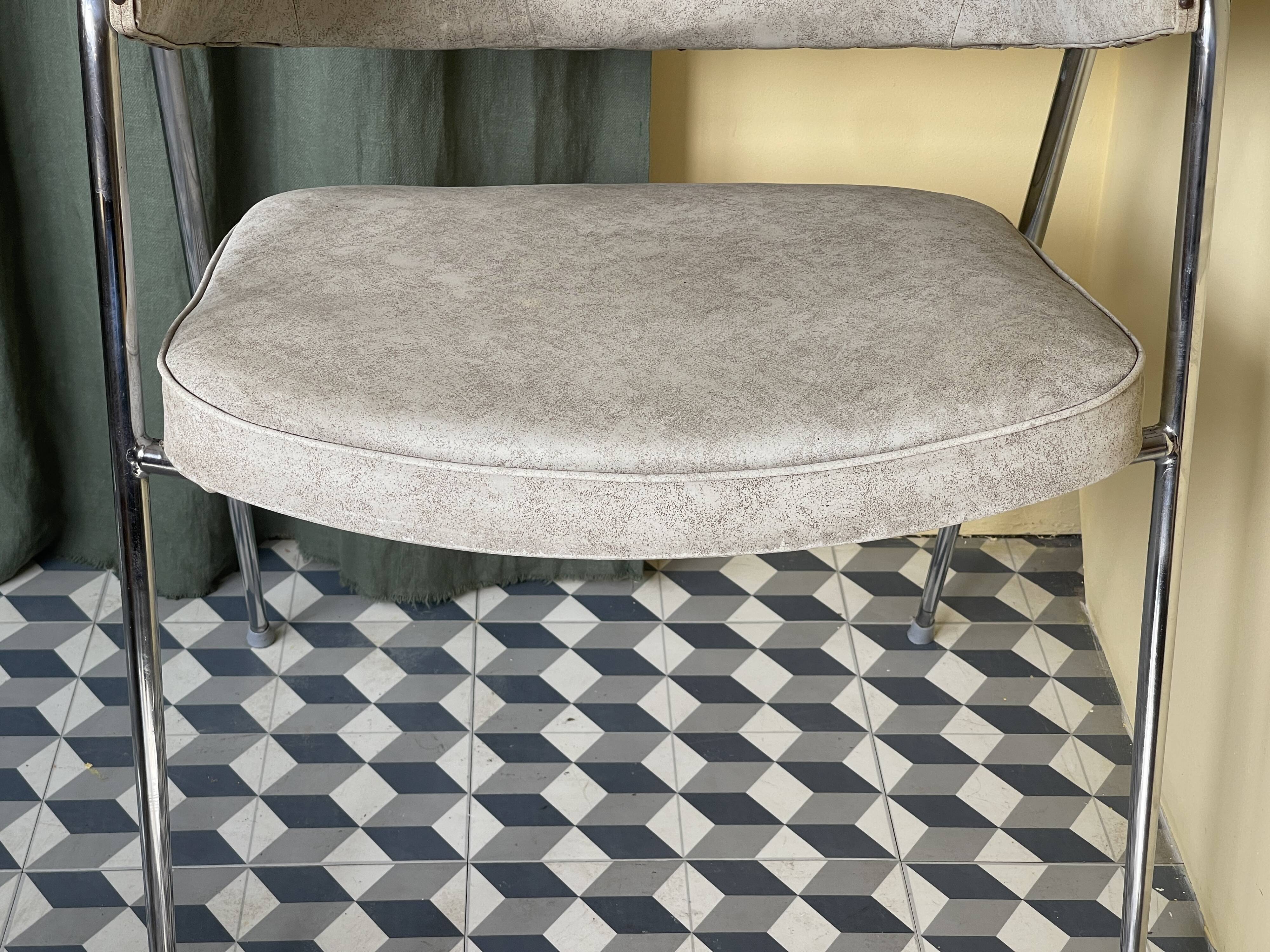 1970s Desk Chair with Teak Arms