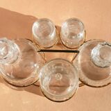 Servant salt shaker pepper golden metal