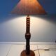 Vintage turned wood lamp