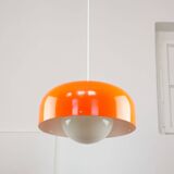 Big Space Age Pendant from Guzzini in Orange, 1970s