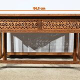 Oriental Folding Table in Exotic Wood – Early 20th Century