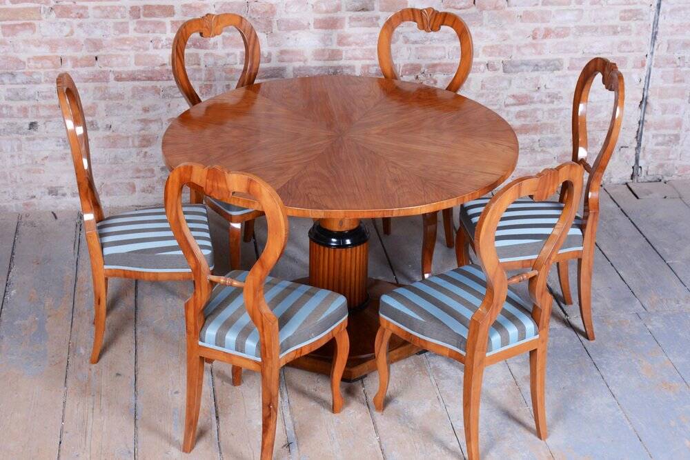Biedermeier Dining Table in Cherry, 1930s