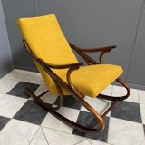 Rocking chair in yellow by TON