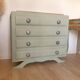 Commode Art Déco couleur vert fumé