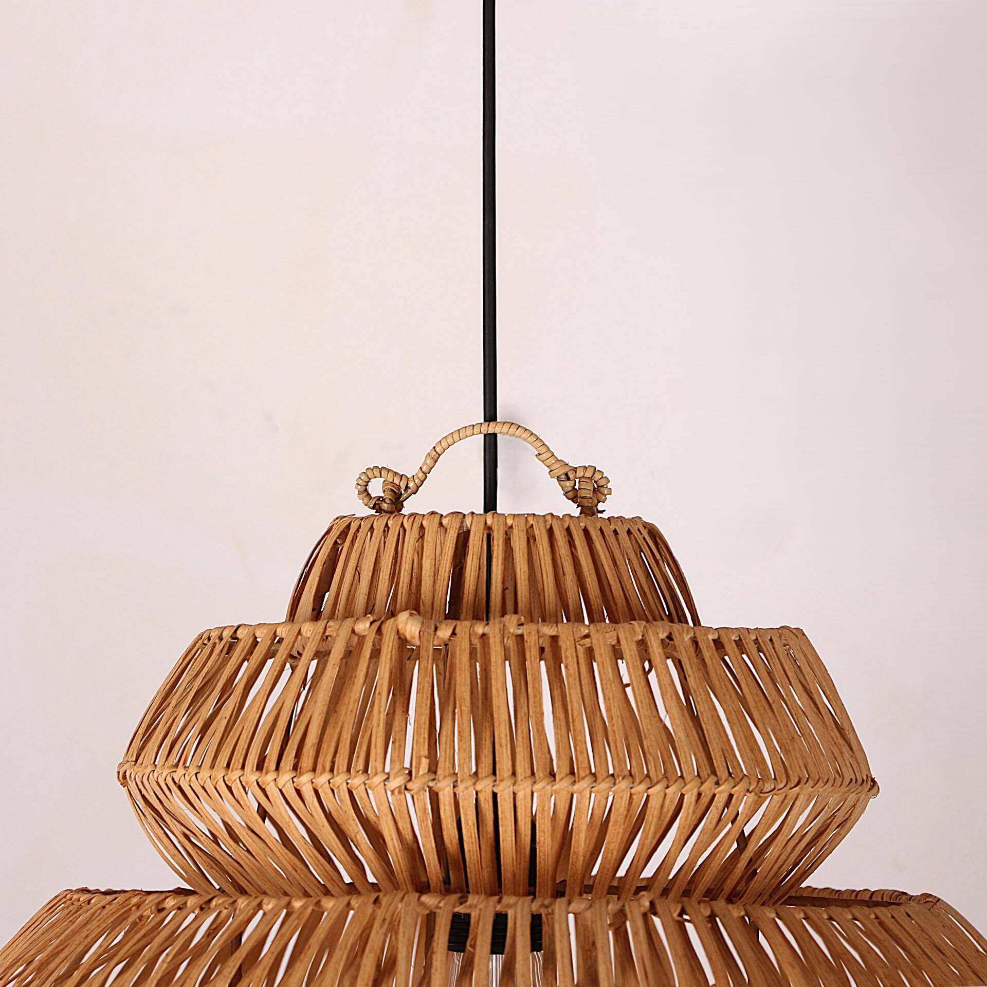 Rattan Handmade Chandelier 40x40Cm
