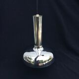 Chrome space age pendant lamp