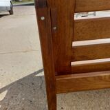 Scandinavian style oak bench in the 60s