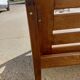 Scandinavian style oak bench in the 60s