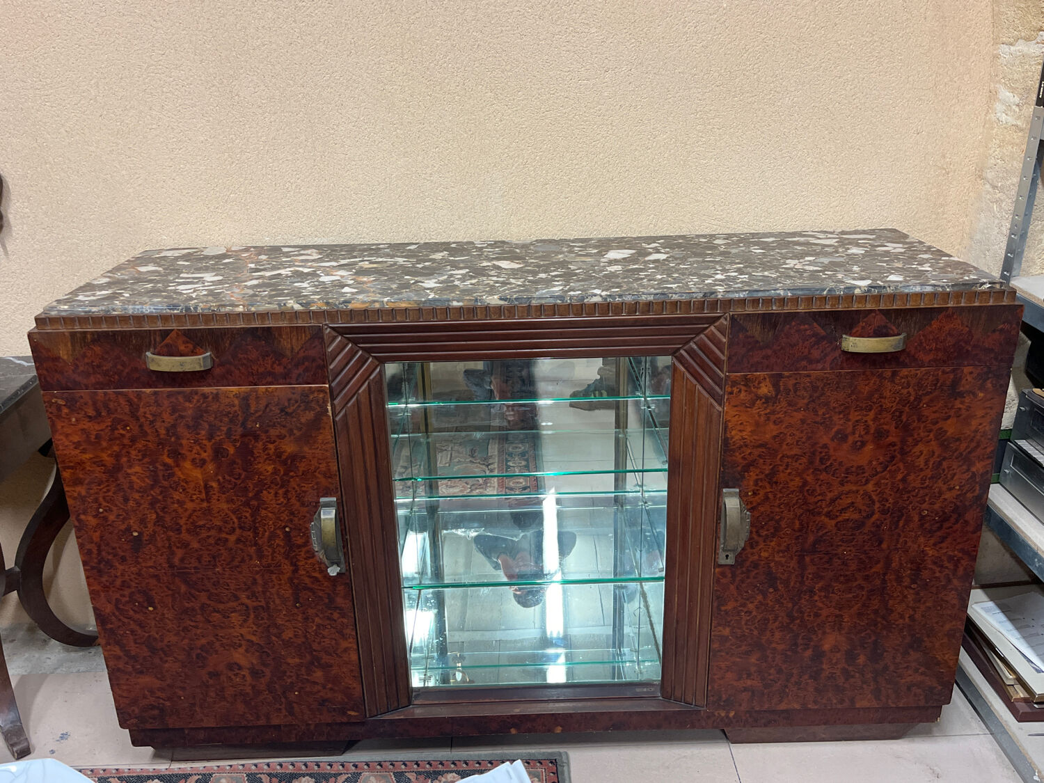 Art Deco furniture, display cabinet