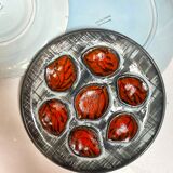 Vintage oyster plates