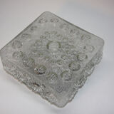 Square glass ceiling light