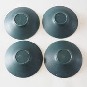 Service assiettes et plats fat lava bleu