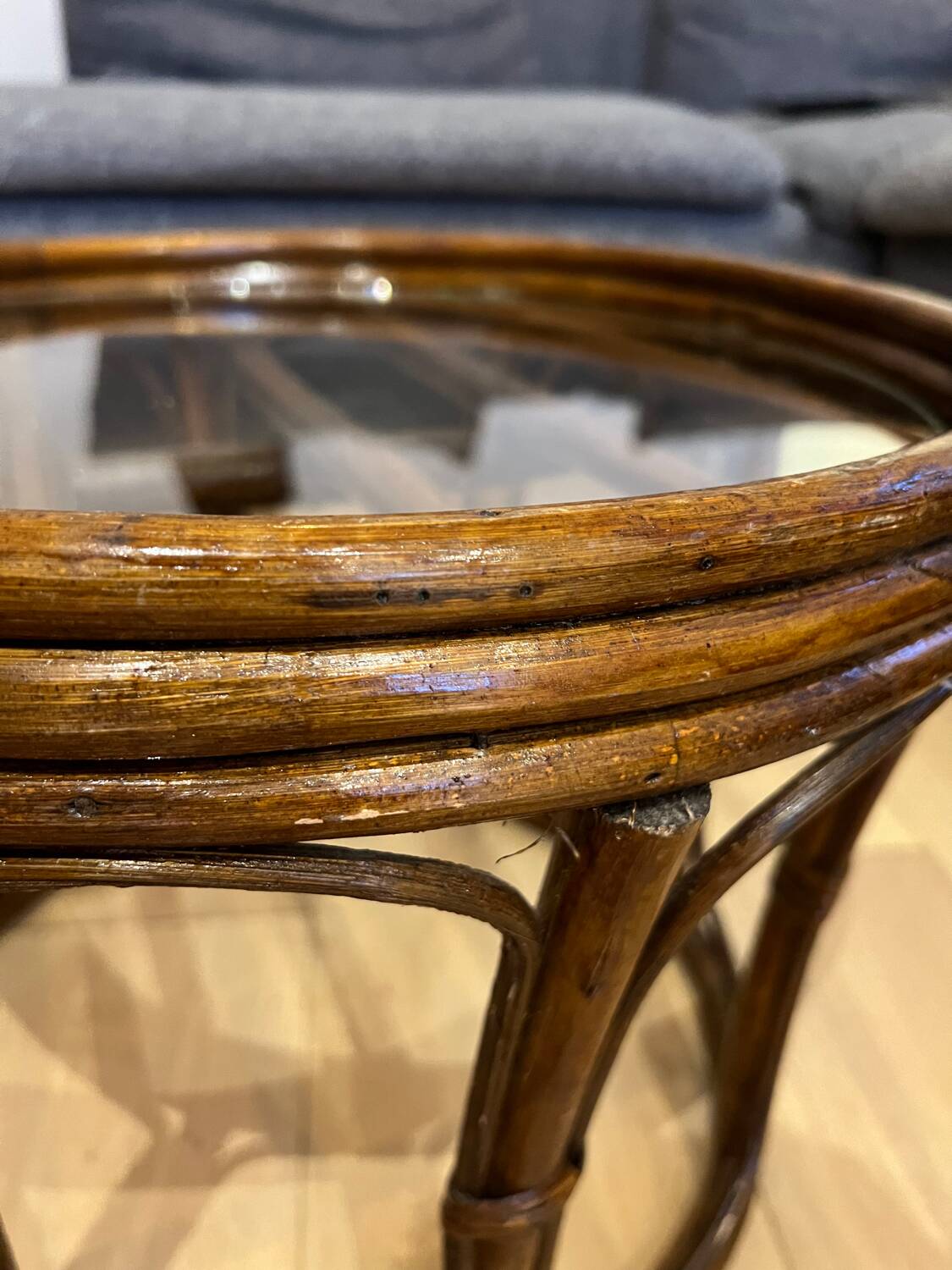 Rattan coffee table / side table