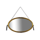 large old oval golden mirror 84x51cm