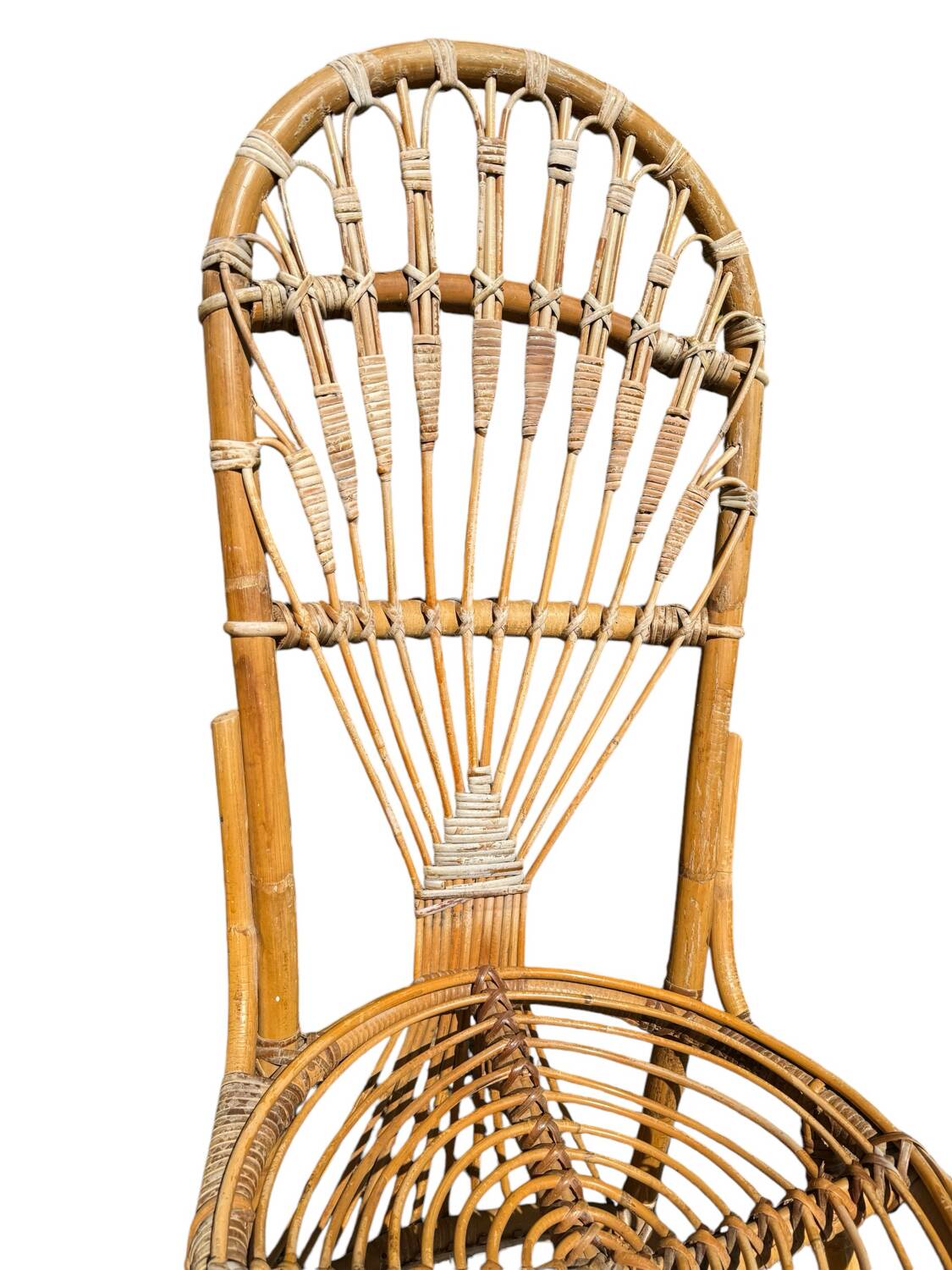 Bamboo and Rattan Chair by Dirk Van Sliedregt for Rohe Noordwolde