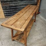 Industrial workbench washbasin table kitchen island 50 x 175 cm