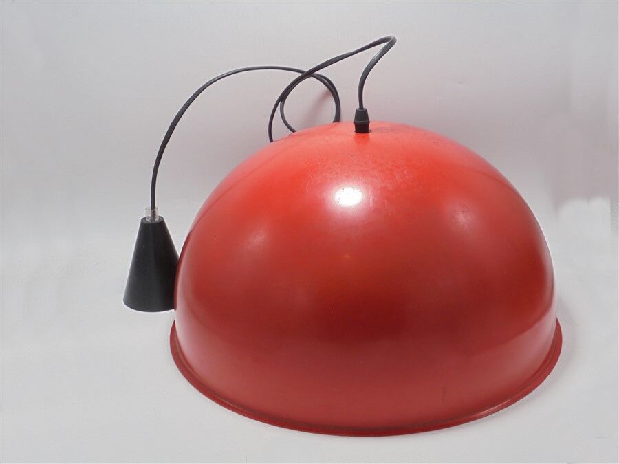 Vintage red pendant lamp