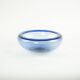 Blue glass bowl, Danish design, 1970s, manufactured by Holmegaard