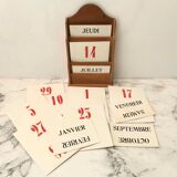 Perpetual calendar 1940s