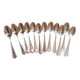 12 Coffee spoon in silver metal. Art Deco.