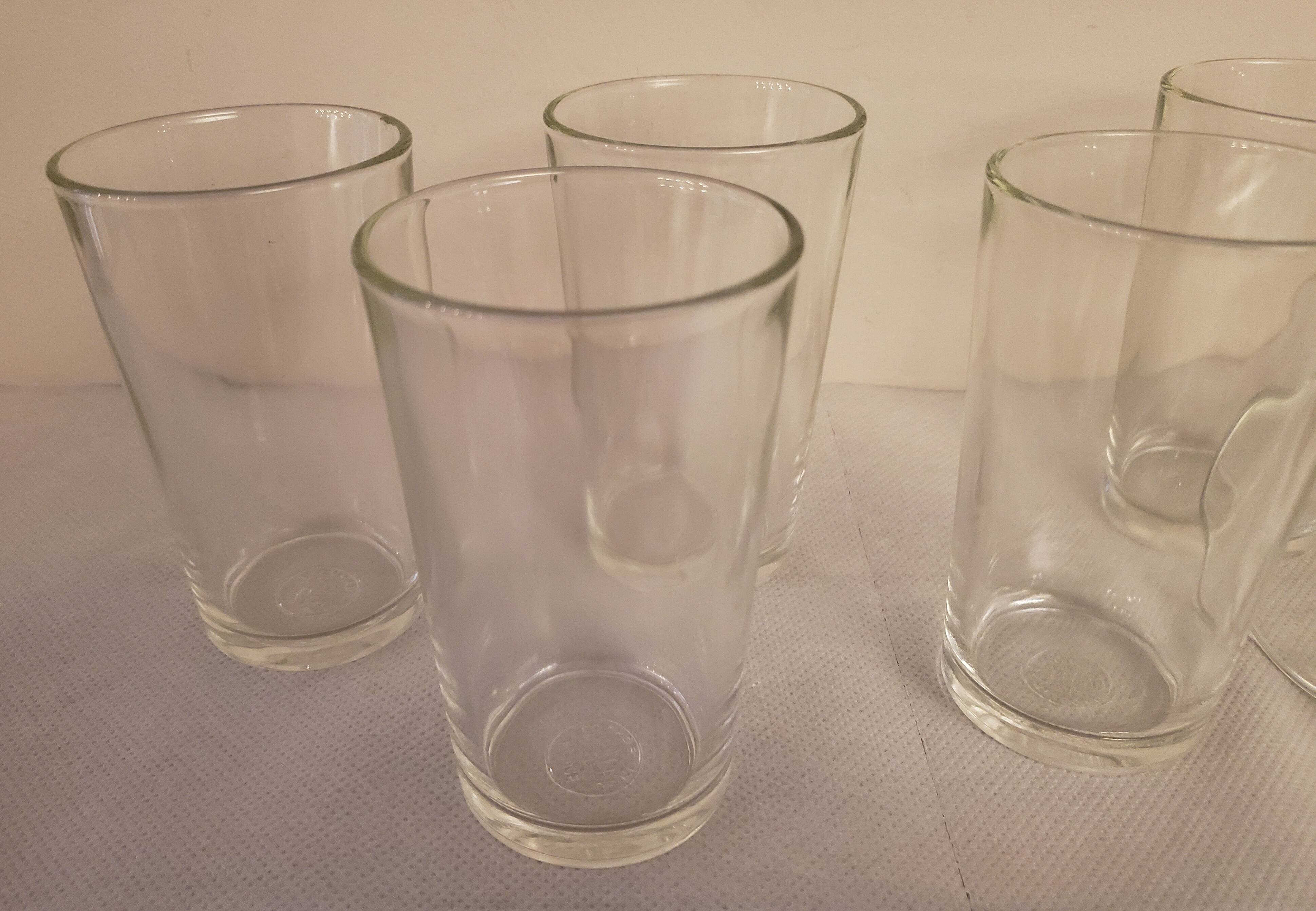 6 verres à eau Duralex