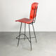 Dutch plywood bar stool by P.J Van Der Klugt for Everest, 1957