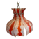 Lampe fleur vintage en verre murano pour mazzega