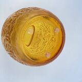 “Biches” crystal vase by Lalique – Amber
