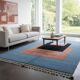 Handwoven Moroccan rug, natural wool, 250cm x 150cm, elegant decoration.