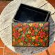 Hand painted wooden box