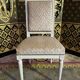 Suite of 6 Louis XVI style chairs in embossed velvet