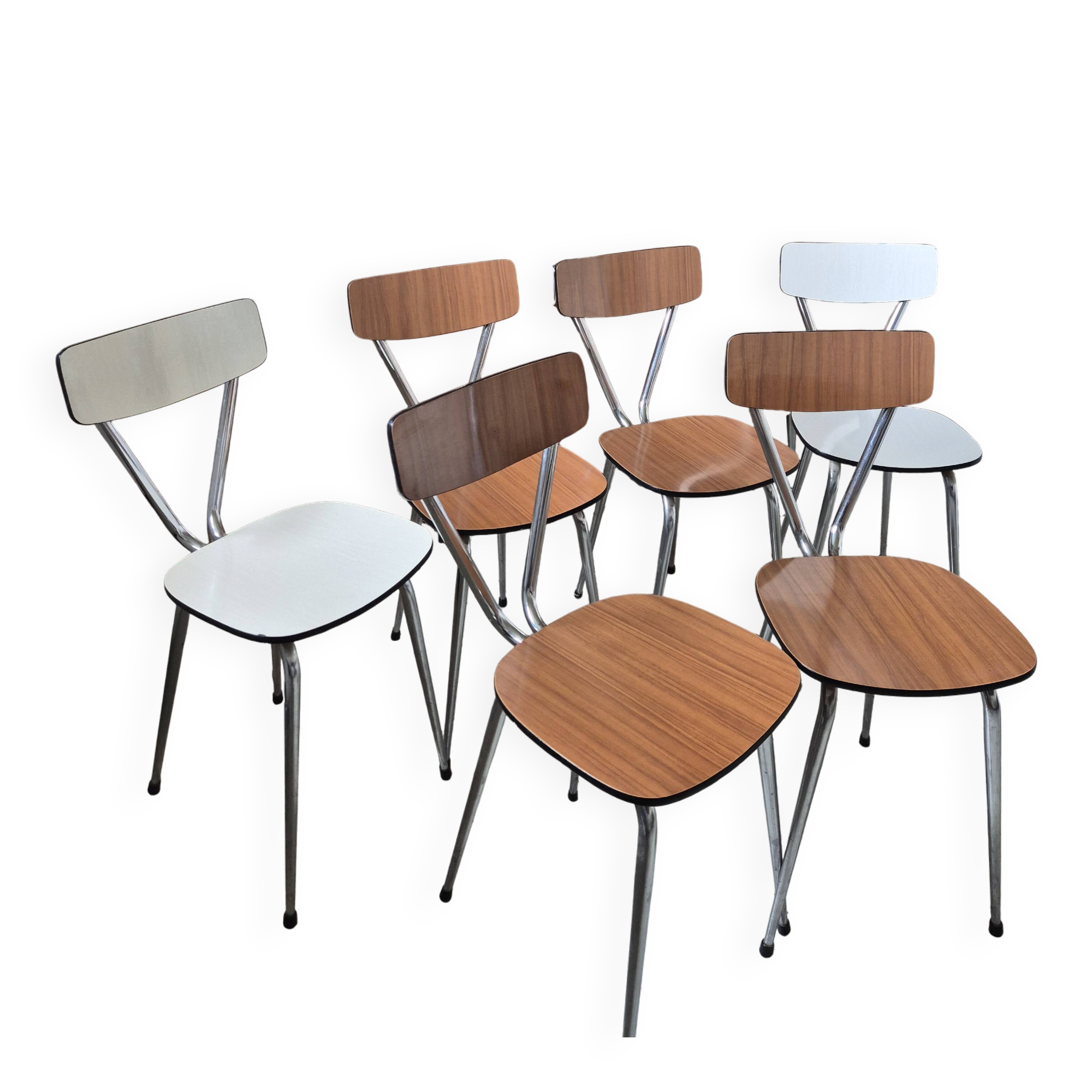 Table extensible en formica et chrome, 1950-60