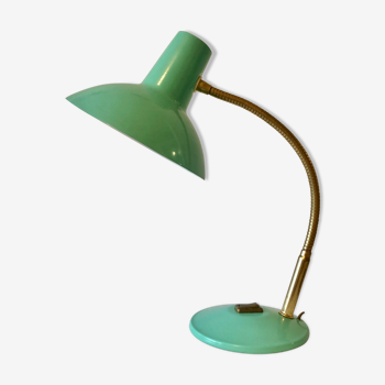 Lampe de bureau articulée vintage vert céladon