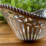 Openwork silver-plated metal basket Zilfa Pleet