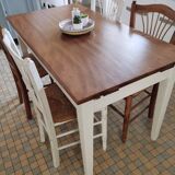 Farmhouse table with extensions