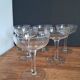 6 new crystal champagne glasses